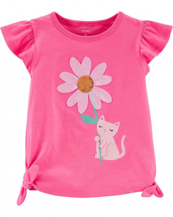 Daisy Cat Jersey Top