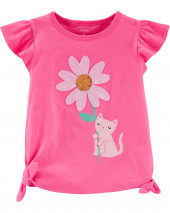 Daisy Cat Jersey Top