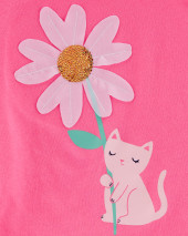 Daisy Cat Jersey Top