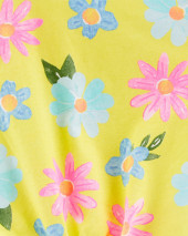 Floral Heart Tie-Front Jersey Tee