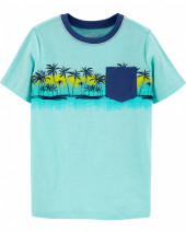 Oshkosh Palm Tree Pocket Tee