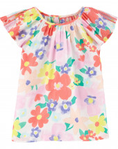 Floral Poplin Top