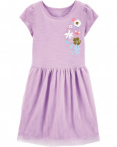 Butterfly Pocket Tutu Jersey Dress