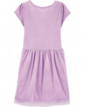 Butterfly Pocket Tutu Jersey Dress