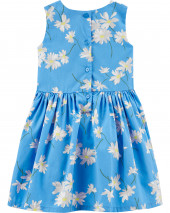 Floral Sateen Dress
