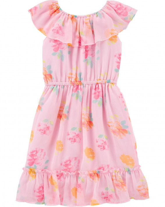 Çiçəkli Ruffle Donu