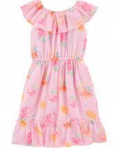 Çiçəkli Ruffle Donu