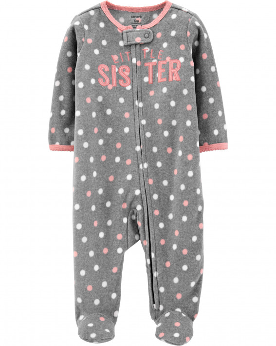 Bacı Zip-Up Fleece Yuxu və Oyna