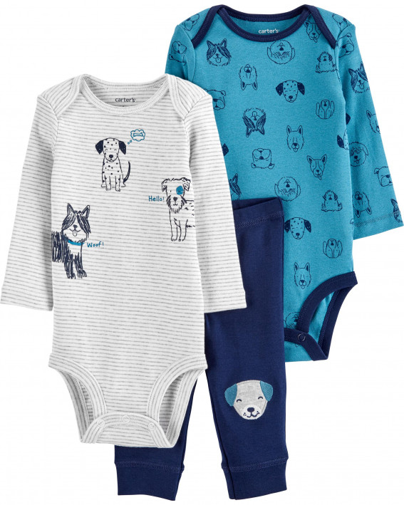 3-Piece Dog Little Character Set