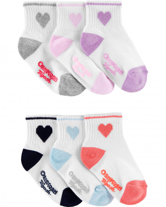 6 Paketli Ürək Məhəlləsi Ekip Corabları