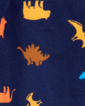 Piece Dinosaur Fleece Footie PJs