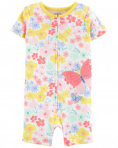 1-Piece Butterfly 100% Snug Fit Cotton Romper