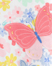 1-Piece Butterfly 100% Snug Fit Cotton Romper