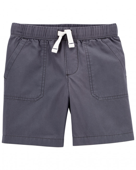 Easy Pull-On Poplin Shorts
