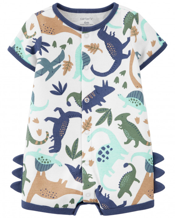 Dinosaur Snap-Front Romper