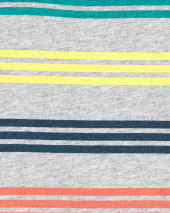 2-Piece Tee & Knit Denim Shortalls