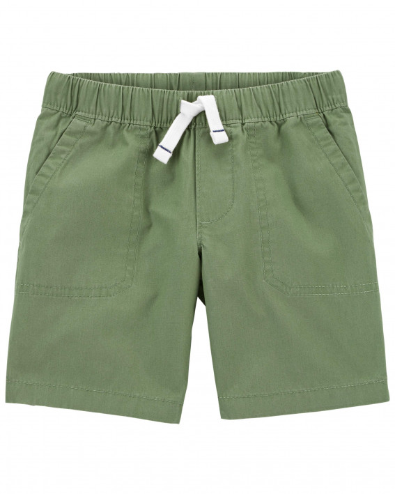 Easy Pull-On Poplin Shorts