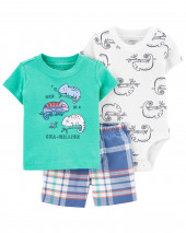 3-Piece Chameleon Little Short Set