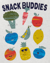 2-Piece Veggies Jersey Tee & Short Set