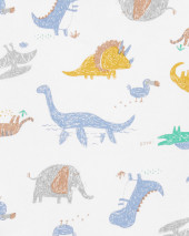 2-Piece Dinosaur Tee & Shortalls Set