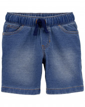 Chambray Pull-On Shorts