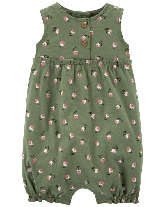 Floral Cotton Romper