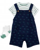 2-Piece Tee & Overall Set