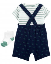 2-Piece Tee & Overall Set