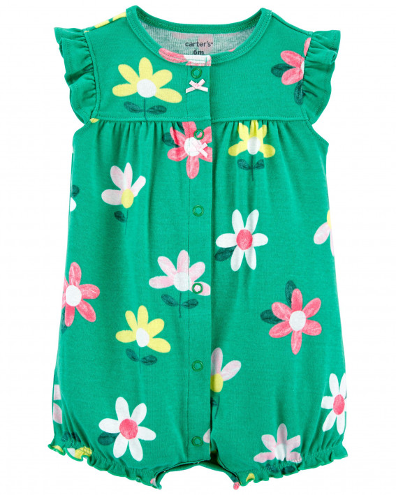 Floral Snap-Up Romper