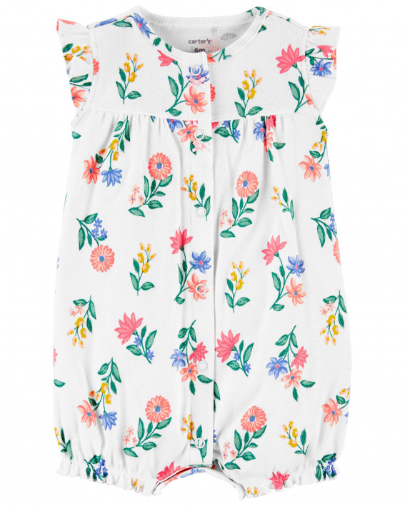 Floral Snap-Up Romper