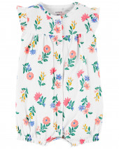 Floral Snap-Up Romper