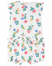 Floral Snap-Up Romper