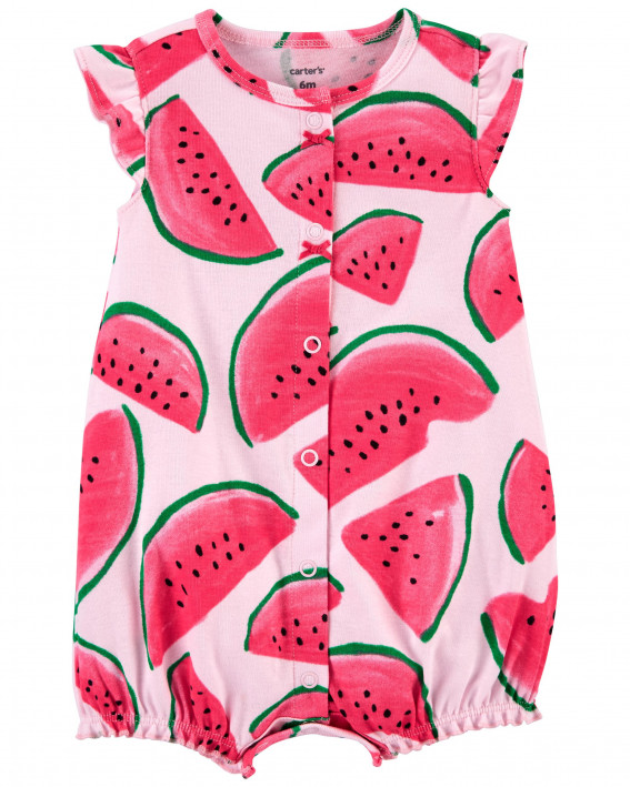 Watermelon Cotton Romper