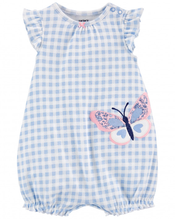 Butterfly Cotton Romper