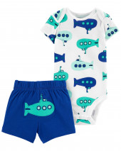 2-Piece Bodysuit & Short Set