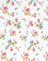 2-Piece Floral Tee & Shortalls Set