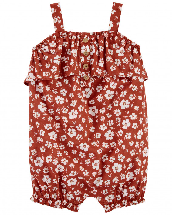 Floral Ruffle Romper