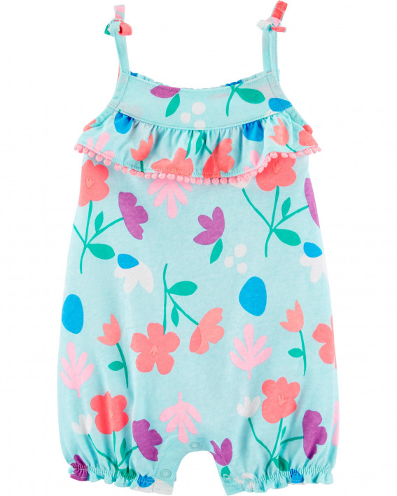Floral Snap-Up Romper