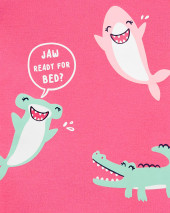 4-Piece Shark 100% Snug Fit Cotton PJs
