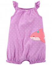 Shark Snap-Up Romper