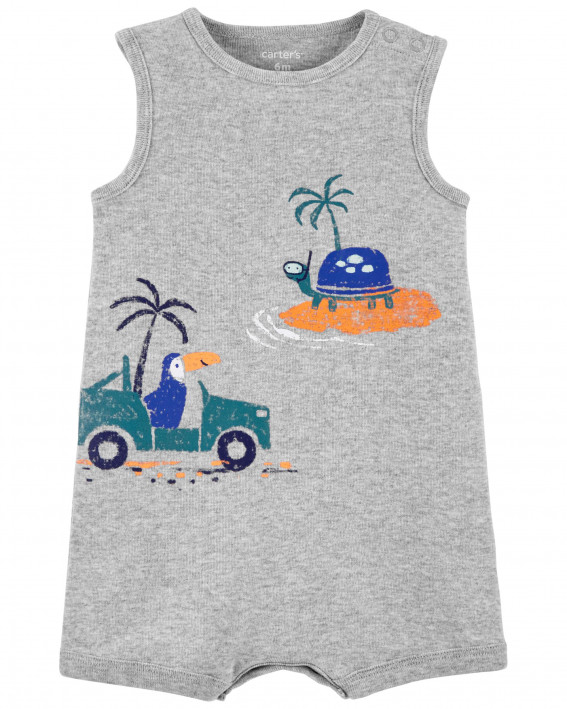 Tropical Cotton Romper