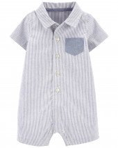 Oxford Striped Romper