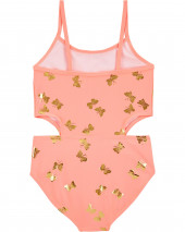 Golden Butterfly Cutout Swimsuit
