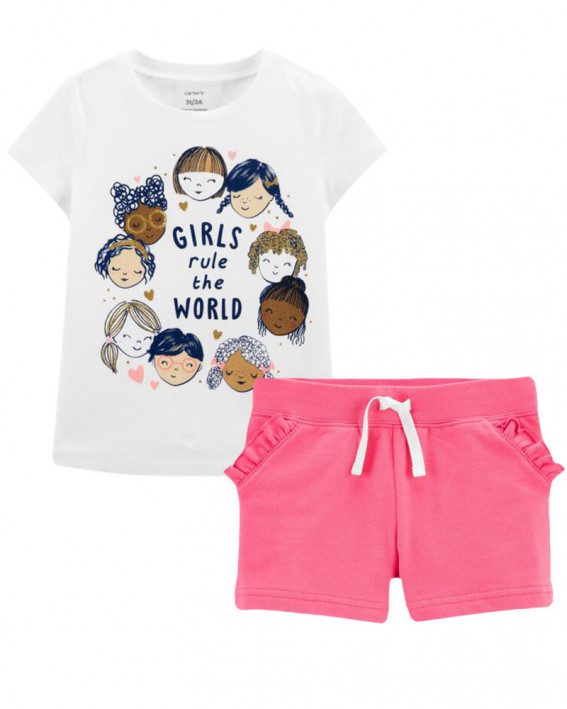 Girls Rule The World Jersey Tee