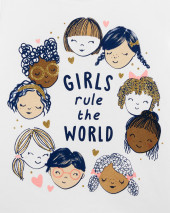 Girls Rule The World Jersey Tee