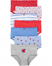 7 Paketli Stretch Pambıq Undies Комплект из 7 эластичных хлопковых трусов