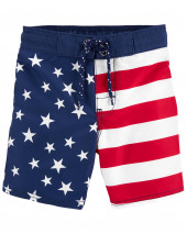 Плавки со звездами и полосками Stars & Stripes Swim Trunks