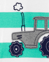 Пижамы без ног из 100% хлопка плотного кроя Tractor