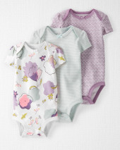 3-Pack Organic Cotton Rib Bodysuits 3 пары боди из органического хлопка