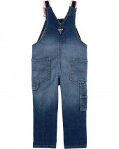 Stretch Denim Overalls